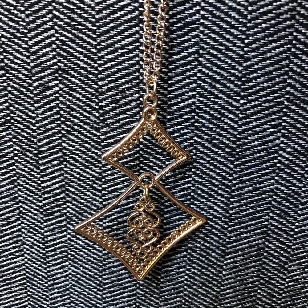 Long Delicate Gold Necklace
